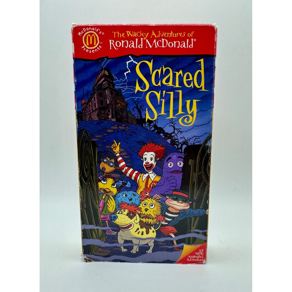 McDonalds VHS Scared Silly The Wacky Adventures of Ronald McDonald 1998 Vintage